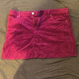 Pink mini skirt